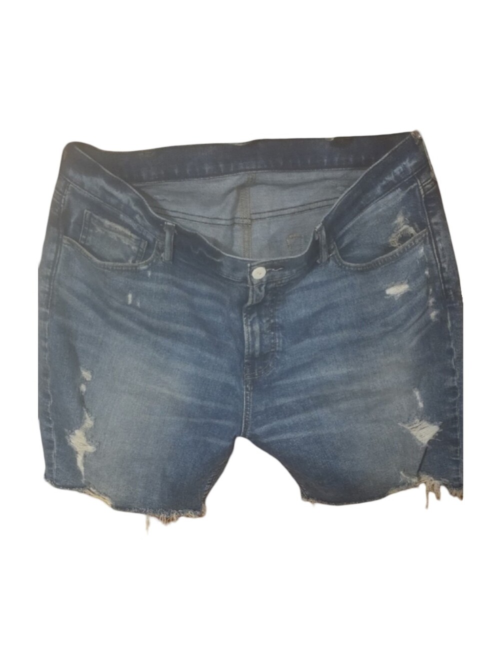 Men's Distressed Blue Jean Shorts